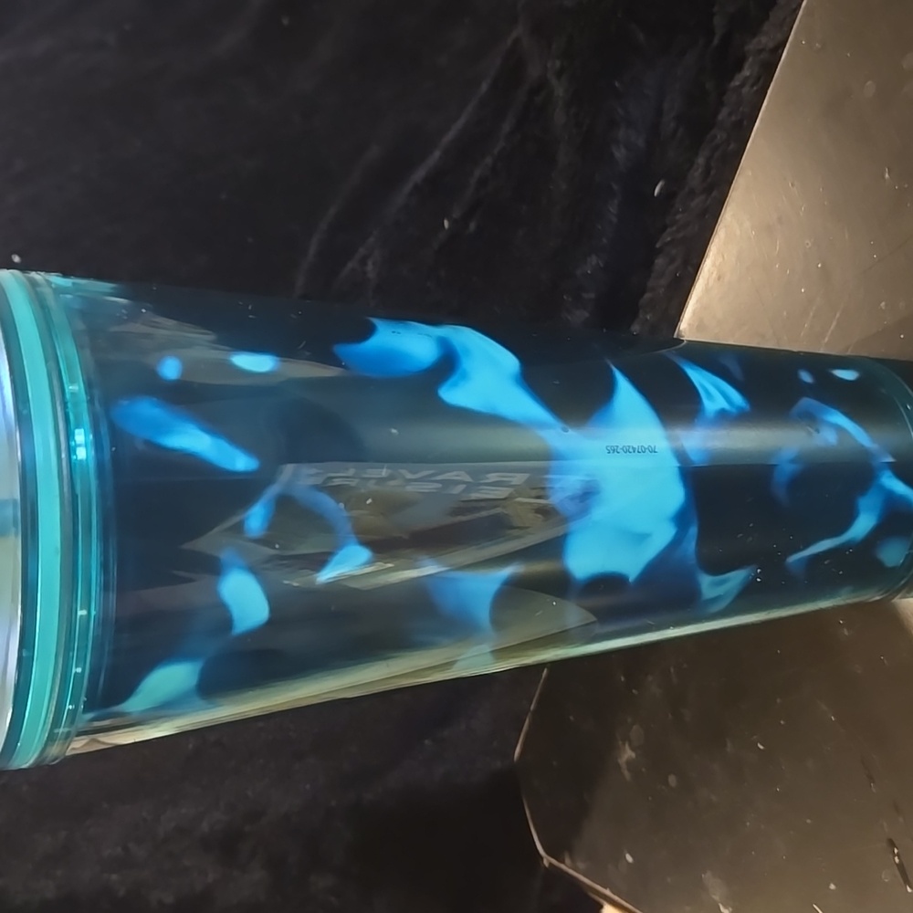 Starbucks 2020 Blue Teal Wave 24oz Tumbler. - Picture 2 of 6